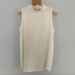 A New Day Target White Silky Sleeveless Blouse